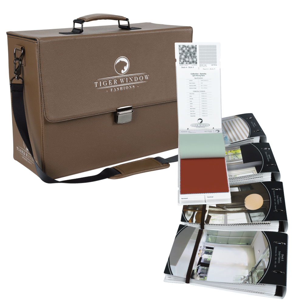 Tiger Window Fashions Designer Sample Case